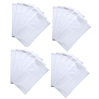 Serviettes de cuisine en coton 100% tissé, absorbantes, blanches, 27x27cm, toutes saisons