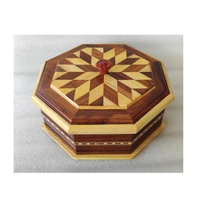 Handmade Round Shape Wooden Enamel Box/Roti Top Quality Kitchen Use <b>Wood</b> Roti Box for Shape Low Price - Product Image 2