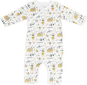 Barboteuse en coton biologique pour bébés, jolie, barboteuse sans manches, vêtements pour nouveau-né - Product Image 1