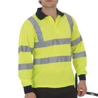Camisa de Trabajo Reflectante de Seguridad de Alta Visibilidad Antiarrugas para Hombre, Talla Grande, Manga Larga, Informal para Exteriores, Tejido Jersey Sólido Transparente