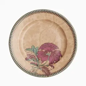 Plateau de restaurant, assiette métallique ronde imprimée de corée du sud, plats de barbecue, plateau de restaurant, gâteau buffet aux fruits - Product Image 1
