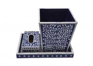 ชุดกล่องทิชชู่พร้อมช่องเก็บฝุ่น,ถาดใส่กระดูกสำหรับตกแต่งเครื่องครัวโดย United Trade World - Product Image 3