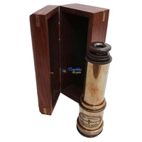 Télescope Nautique Moderne en Laiton Poli Fait Main, Finition Antique Marron, Personnalisable, pour Randonnée et Camping