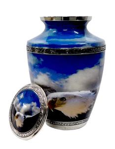 ดอกไม้สีทองและสีขาวสลักขายส่งโกศโลหะโบราณสำหรับขี้เถ้า,โกศผู้ใหญ่สไตล์อเมริกัน/ยุโรป - Product Image 4