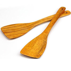 Ensemble de cuillères en bois à Long manche 3 pièces couverts de mariage pour Restaurant hôtel ensemble de couverts en bois - Product Image 2