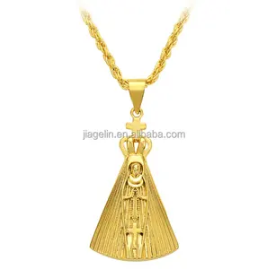 Blessed Virgin Mary Kalung Emas Plating Memelihara Warna