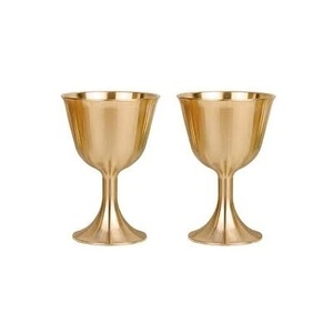 Elegant Finish Brass <b>Wine</b> <b>Goblet</b> Handmade Engraved Chalice Vintage Metal Cup Antique Style Drinking Glass Barware Wedding Decor - Product Image 3