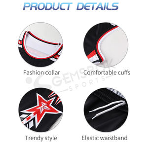 ชุดบาสเก็ตบอลชุดกีฬารุ่นล่าสุดของผู้ชาย,ชุดกีฬาบาสเกตบอลแบบกำหนดเองได้แห้งเร็ว - Product Image 6