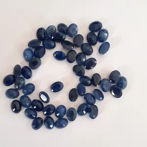 Blue Sapphire楕円8 × 6 Faceted Natural