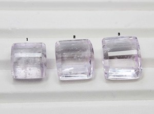 Forma de rectángulo de piedra cortada kunzita natural 18X16MM a 21X16MM aprox. - Product Image 3