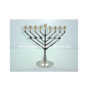 Premium Vantage de alta calidad de lujo Israel Jerusalén Menorah 9 Lite portavelas Menorah para ocasión y decoración de festivales - Product Image 2