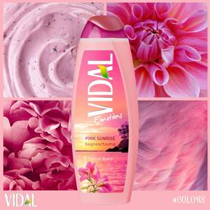 BATH FOAM VIDAL 500 ML EMOTIONS PINK SUNRISE - Product Image 4