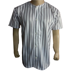 Jersey de béisbol clásico con botones completos para adultos Diseño transpirable de talla grande - Product Image 1
