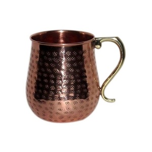 Nouveau design moderne tasses en cuivre pur tasses à bière martelées à main tasses à boire personnalisées pour la décoration et les cadeaux - Product Image 1