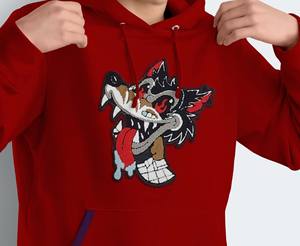 เสื้อฮู้ดสวมหัวลายกราฟิกผ้าฝรั่งเศสเทอร์รี่เสื้อผ้าแนวสตรีทสำหรับฤดูหนาวผ้าคอตตอนปักลาย100% สำหรับผู้ชาย - Product Image 3