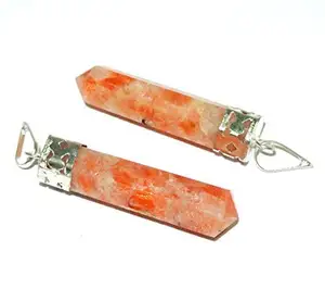 Factory Supply Agate Sunstone Pencil Pendant for Jewellery Used and Passivity for Worldwide Export from india