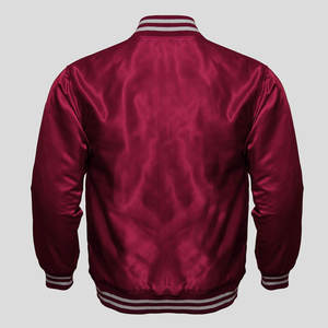 Veste de baseball d'hiver entièrement personnalisée en toile pour hommes avec logo sur le devant, prix bas, fabriquée au Pakistan - Product Image 4