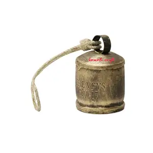 Rustieke Antieke Ontwerp Gepersonaliseerde Iron Metalen Bruiloft Souvenir Indian Bell Gift