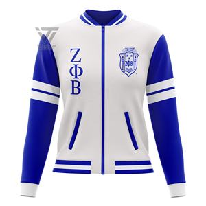 De Zeta Phi Beta Sorority bordado chaqueta de Bombardero - Product Image 1