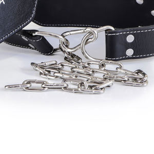 GAF Heavy Duty Padded Cowhide Leather Weight Lifting Dipping Belt with Metal Hardware for <b>Gym</b> <b>Body</b> Building Training - Product Image 4