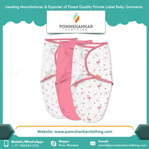 Customized Logo Wholesale Organic Muslin Adjustable Swaddle Wrap - Product Image 3