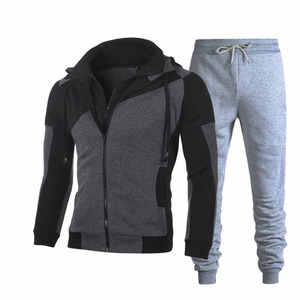 Sweat-shirt à capuche pour hommes, survêtement 2 pièces, personnalisé, pour Jogging, décontracté, vente en gros, - Product Image 5