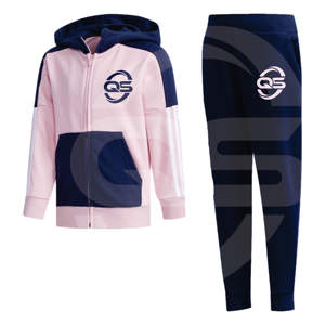 ชุดวอร์มผ้าฟลีซแบบยูนิเซ็กซ์พร้อมซิปและกางเกงจ็อกเกอร์เข้ารูป ออกแบบลายของคุณเอง กางเกงออกกำลังกายต้านเชื้อแบคทีเรีย - Product Image 3