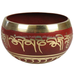 Cuencos Cantores de Chakra de latón y bronce hechos a mano, decoración elegante para el hogar, regalos novedosos para uso doméstico - Product Image 5