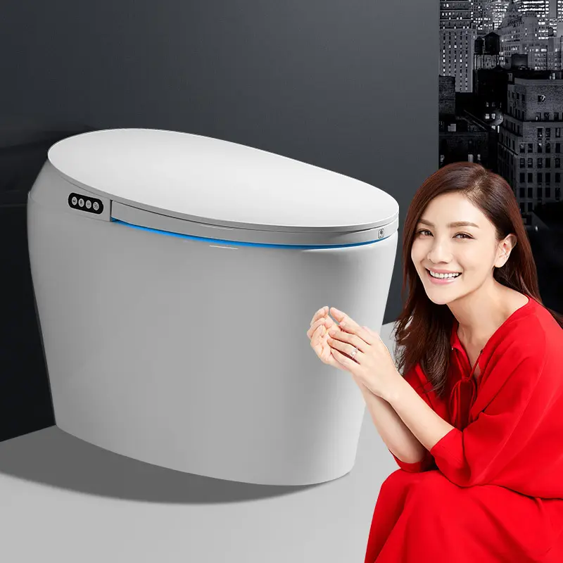 Bathroom intelligent smart electric one piece bidet toilet