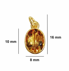 Gemvanity SN91 Everyday Wear 925 Sterling <b>Silver</b> Gold Plated Lightweight Low MOQ Classic Emerald <b>Long</b> <b>Chain</b> Pendant <b>Necklaces</b> - Product Image 1