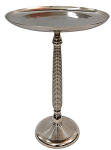 Aluminum Flower Accent <b>Table</b> Side Ottoman Brass Room Luxury <b>Table</b> Usage Office Home Room Restaurant Round Made in India <b>Square</b> - Product Image 4