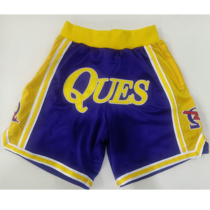 Pantalones cortos de algodón para hombre, ropa deportiva masculina de punto con logotipo personalizado, longitud hasta la rodilla, para entrenamiento de gimnasio, correr - Product Image 1