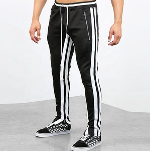 กางเกงติดตามการออกแบบโพลีเอสเตอร์ลายผู้ชายมาใหม่พร้อมกระเป๋าซิป - Product Image 5