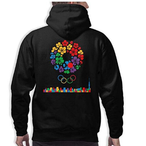 Sweat à capuche homme de marque personnalisée de haute qualité impression polaire de coton éponge français - Product Image 3