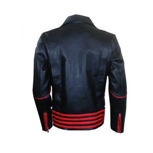Chaqueta de cuero de alta calidad para hombre, diseño de su propio estilo, cómoda, con logotipo personalizado, venta al por mayor - Product Image 4