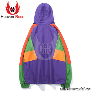 Veste coupe-vent d'extérieur en gros Personnaliser grande taille Vestes pour hommes Veste coupe-vent personnalisée imperméable à capuche pour hommes - Product Image 5