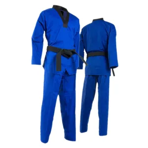 Vêtements de fitness RC pour adultes et enfants, coton, polyester, toile, logo personnalisé, haute qualité, confortable, facile à nettoyer, léger, uniforme de taekwondo - Product Image 1