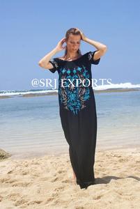 Robe de soirée Maxi brodée pour femmes, grande taille, Sexy, style bohème, épaules dénudées, nouvelle collection - Product Image 6