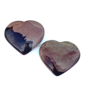 Cœur gonflé en pierre de Narmada 100% naturelle - Product Image 1