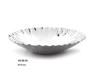 Plat de service rond profond en acier inoxydable de luxe moderne de qualité supérieure, très vendu, pour la maison et la cuisine - Product Image 1