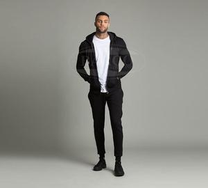 Survêtement solide à capuche pour hommes personnalisés de haute qualité survêtements en gros 2025 nouveau modèle - Product Image 4