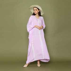 ชุดชายหาดมัดย้อม,ชุดชายหาดไซส์พิเศษชุดคาฟตานสำหรับผู้หญิงชุดเดรสเลานจ์เดรสคาฟตันคุณแม่ - Product Image 1