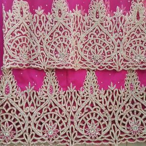 La última tela de seda Africana George con cuentas pesadas para ropa Material Premium para diseños únicos - Product Image 3