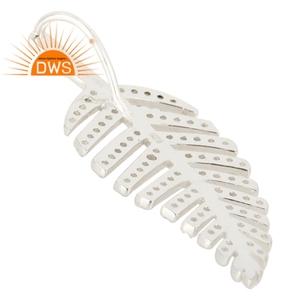 Feuille Design Pendentif Naturel Péridot Pierres Précieuses Pendentif En Gros 925 Bijoux En Argent Sterling Pour Les Femmes Cadeau Pour Elle - Product Image 3