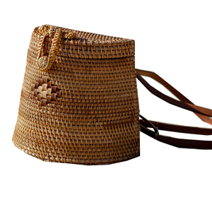 กระเป๋าเป้สะพายหลังหวายทอมือสำหรับฤดูร้อน,กระเป๋าหวายหวาย - Product Image 1