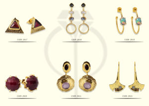 Meilleure qualité Harkimer pierres précieuses boucles d'oreilles solide. 925 boucle d'oreille en argent sterling fait à la main fil d'oreille bijoux grossiste casa de plata - Product Image 3