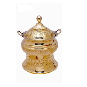 Bestest Quality Chafing Dish Handmade Brass Gold Polished <b>Food</b> <b>Warmer</b> Chafing Dish For Hotel Restaurant Use - Product Image 3