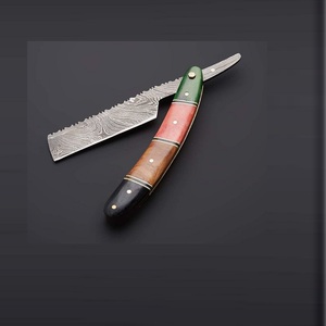 Rasoir Vintage droit en acier damas, nouveauté 2019, pour Salon de rasoir, barbier - Product Image 1