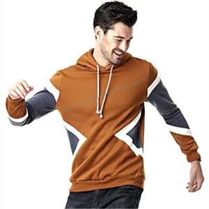 Venta al por mayor Hombres de calidad superior Último estilo Precio barato Patchwork Street Wears Hoodies para hombres - Product Image 1
