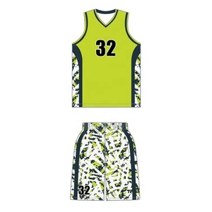 Uniformes de baloncesto reversibles juveniles totalmente sublimación personalizados 100% poliéster transpirable entrenamiento baloncesto camuflaje más conjuntos - Product Image 1